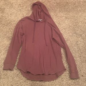 burgundy thin hoodie